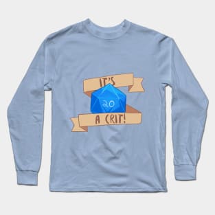 It's a Crit! Blue Long Sleeve T-Shirt